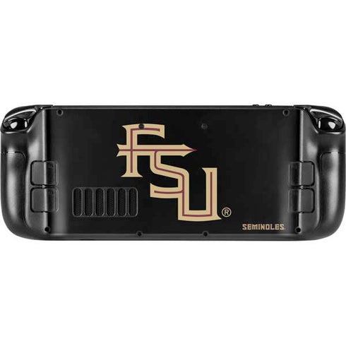 Florida State FSU Seminoles Black Steam Deck Handheld Gaming Computer OLED Skin