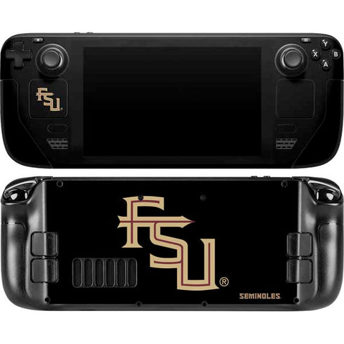 Florida State FSU Seminoles Black Steam Deck Handheld Gaming Computer Skin