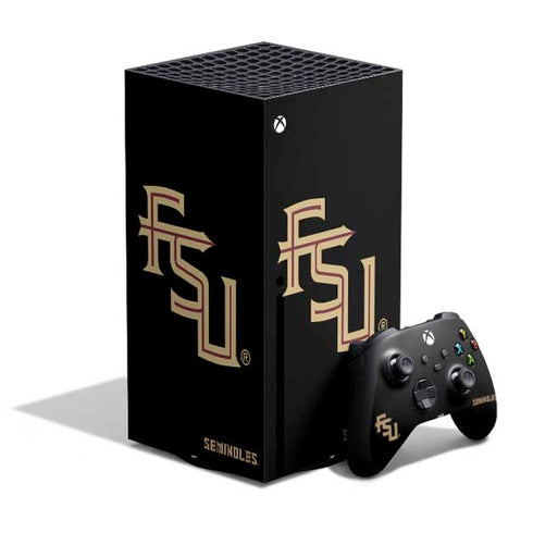 Florida State FSU Seminoles Black XBox Series X Digital Edition Bundle Skin