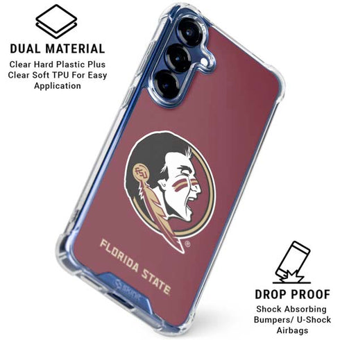 Florida State FSU Seminoles Galaxy S25 FE Clear Case