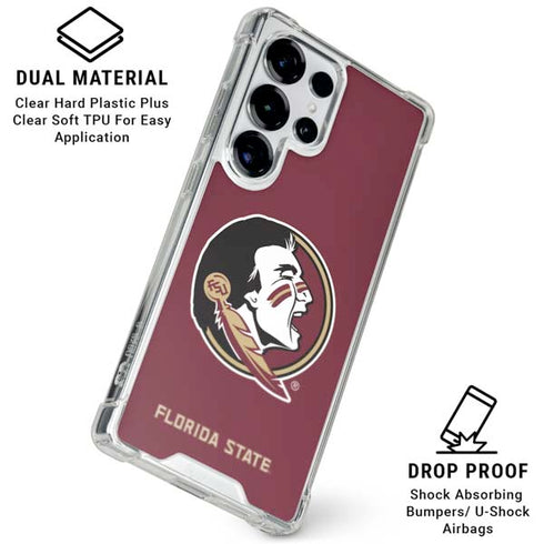Florida State FSU Seminoles Galaxy S25 Ultra Clear Case