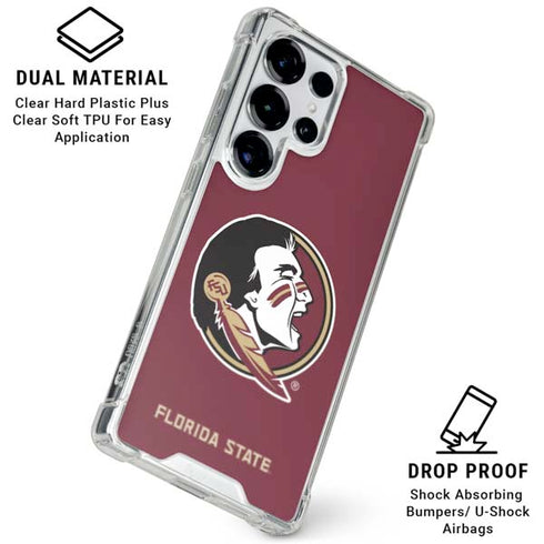Florida State FSU Seminoles Galaxy S26 Ultra Clear Case