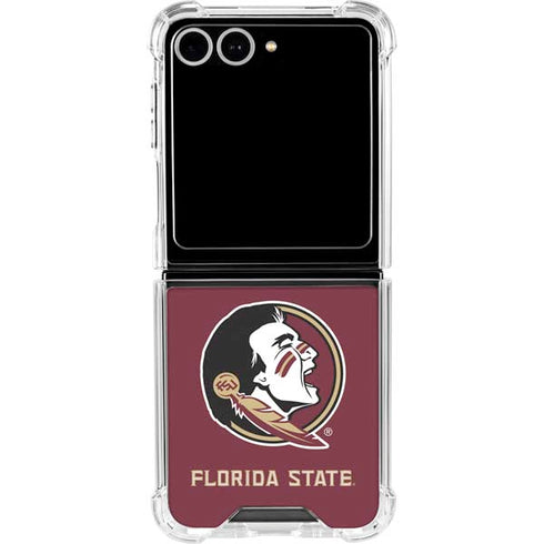 Florida State FSU Seminoles Galaxy Z Flip7 Clear Case