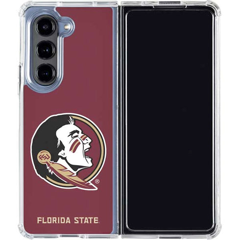 Florida State FSU Seminoles Galaxy Z Fold5 5G Clear Case