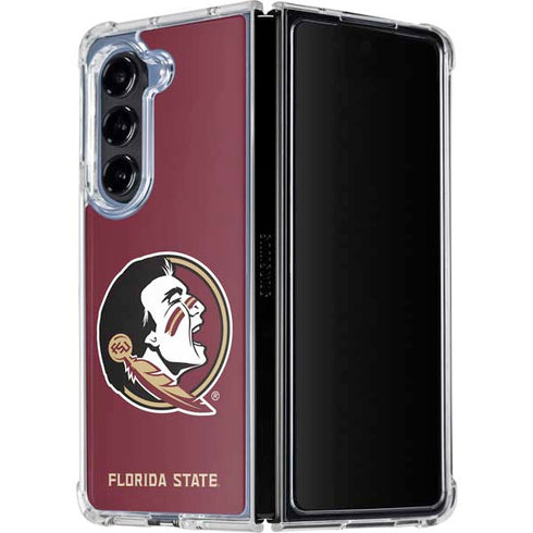 Florida State FSU Seminoles Galaxy Z Fold5 5G Clear Case