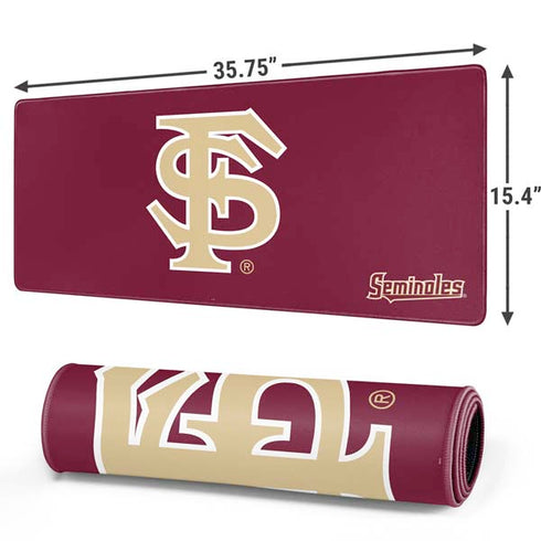 Florida State FSU Seminoles Initials Gaming Mouse Pad