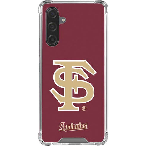 Florida State FSU Seminoles Initials Galaxy A17 Clear Case
