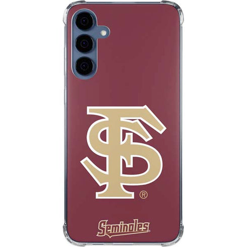 Florida State FSU Seminoles Initials Galaxy A35 5G Clear Case