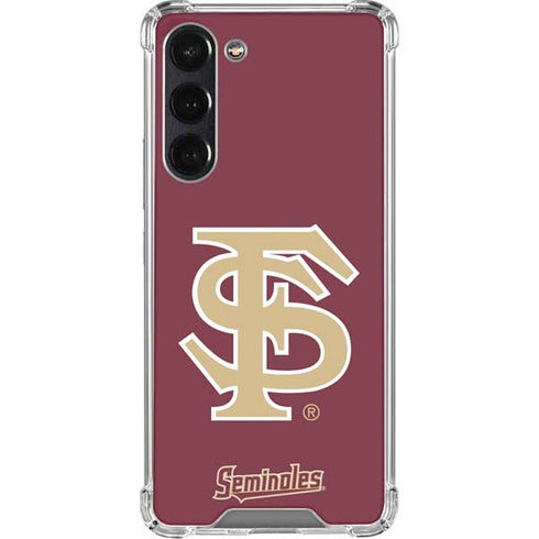 Florida State FSU Seminoles Initials Galaxy S24 FE Clear Case