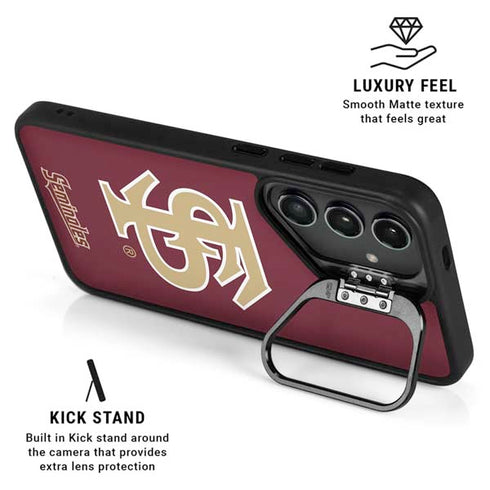 Florida State FSU Seminoles Initials Galaxy S24 Kickstand Case