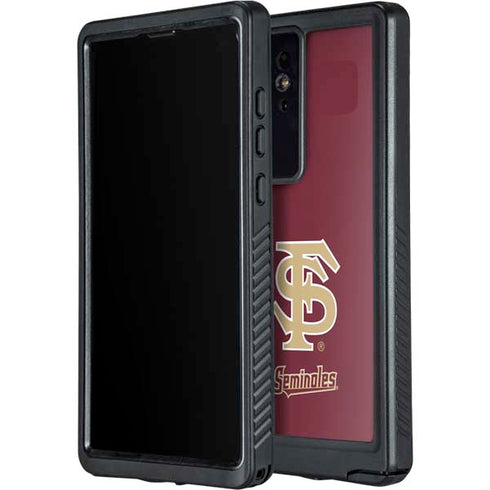 Florida State FSU Seminoles Initials Galaxy S24 Ultra Waterproof Case