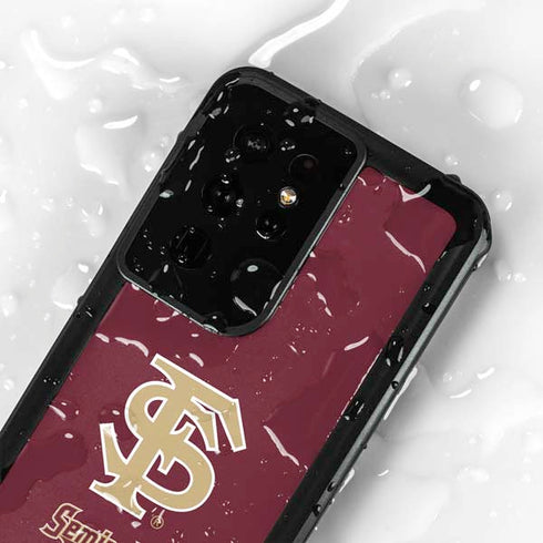 Florida State FSU Seminoles Initials Galaxy S24 Ultra Waterproof Case