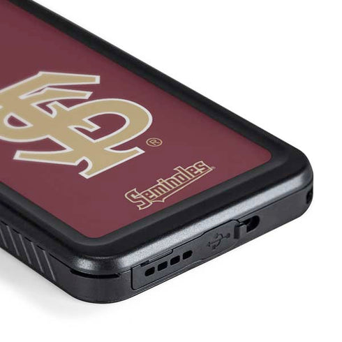Florida State FSU Seminoles Initials Galaxy S24 Waterproof Case