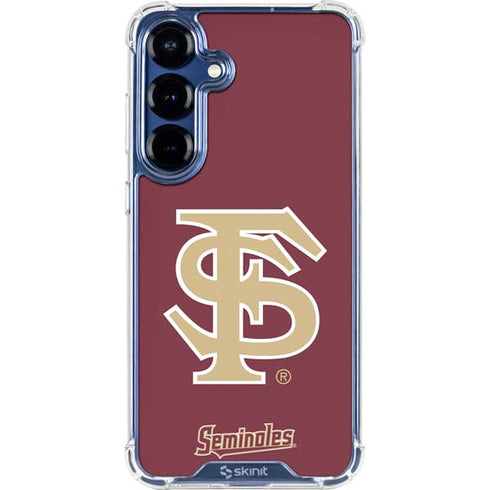 Florida State FSU Seminoles Initials Galaxy S25 Clear Case