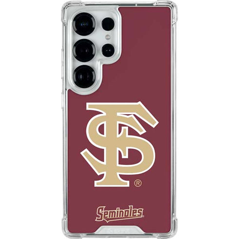 Florida State FSU Seminoles Initials Galaxy S26 Ultra Clear Case