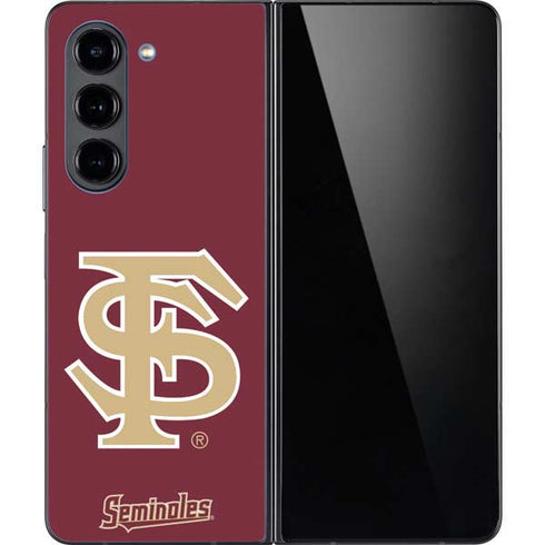 Florida State FSU Seminoles Initials Galaxy Z Fold5 5G Skin