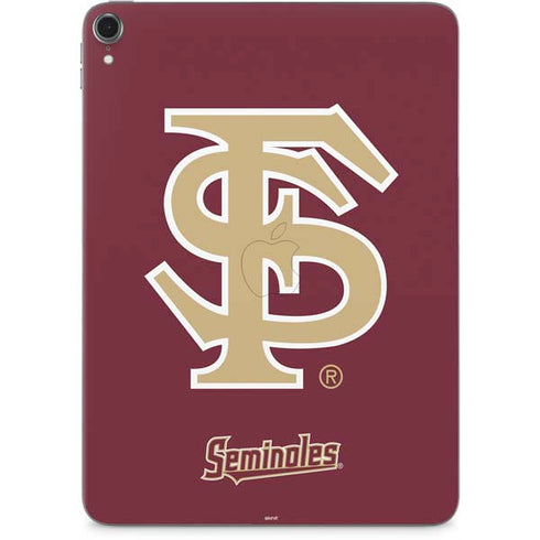 Florida State FSU Seminoles Initials Apple iPad Pro Skin
