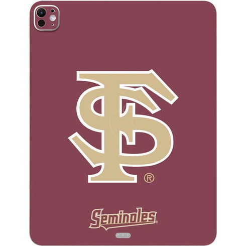Florida State FSU Seminoles Initials iPad Pro 13in M4 (2024) Skin