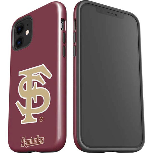 Florida State FSU Seminoles Initials iPhone 12 Impact Case