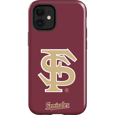 Florida State FSU Seminoles Initials iPhone 12 Mini Impact Case