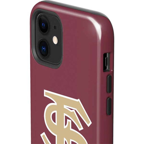 Florida State FSU Seminoles Initials iPhone 12 Mini Impact Case