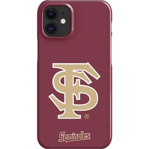 Florida State FSU Seminoles Initials iPhone 12 Mini Lite Case