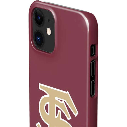 Florida State FSU Seminoles Initials iPhone 12 Mini Lite Case