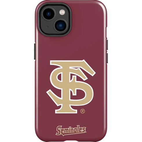 Florida State FSU Seminoles Initials iPhone 14 Plus Impact Case