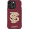 Florida State FSU Seminoles Initials iPhone 14 Pro Impact Case