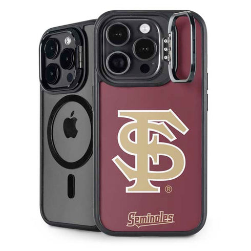 Florida State FSU Seminoles Initials iPhone 14 Pro Max Kickstand Case