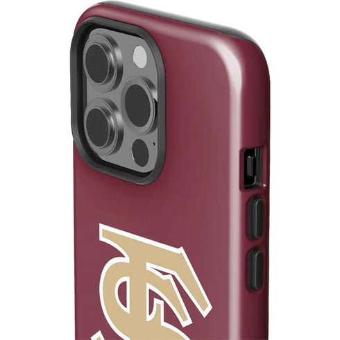 Florida State FSU Seminoles Initials iPhone 15 Pro Impact Case