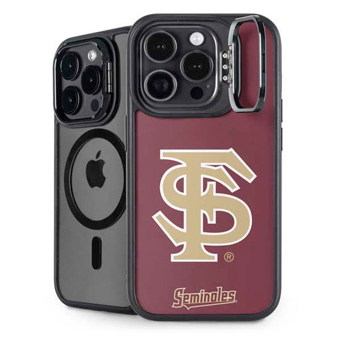 Florida State FSU Seminoles Initials iPhone 15 Pro Max Kickstand Case