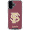 Florida State FSU Seminoles Initials iPhone 16 Clear Case