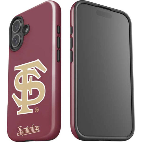 Florida State FSU Seminoles Initials iPhone 16 Impact Case