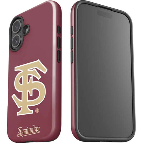 Florida State FSU Seminoles Initials iPhone 16 Plus Impact Case