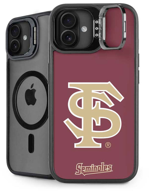 Florida State FSU Seminoles Initials iPhone 16 Plus Kickstand Case