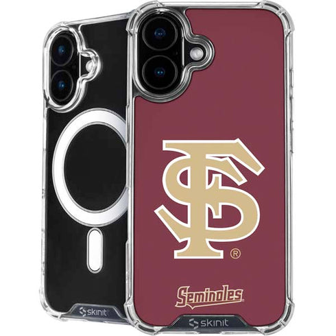 Florida State FSU Seminoles Initials iPhone 16 Plus MagSafe Case