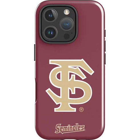 Florida State FSU Seminoles Initials iPhone 16 Pro Impact Case