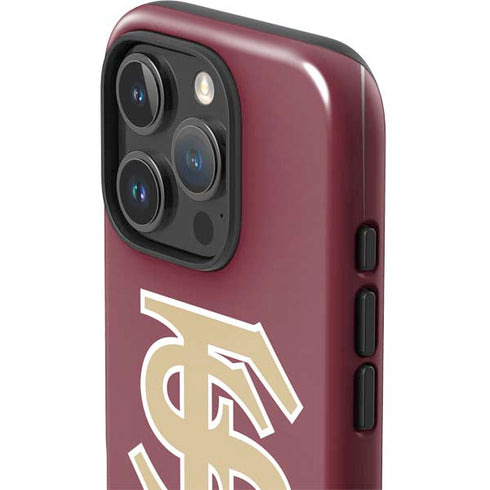 Florida State FSU Seminoles Initials iPhone 16 Pro Max Impact Case