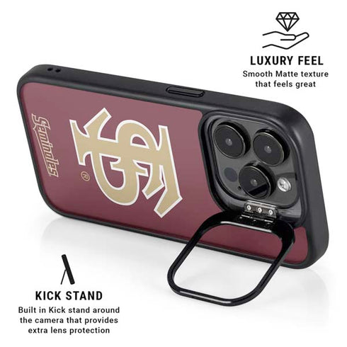 Florida State FSU Seminoles Initials iPhone 16 Pro Max Kickstand Case