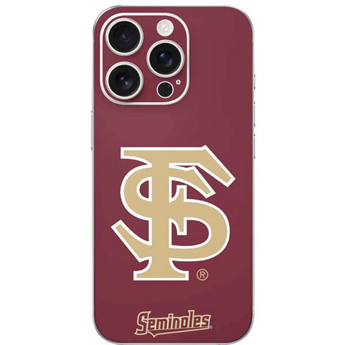 Florida State FSU Seminoles Initials iPhone 16 Pro Skin