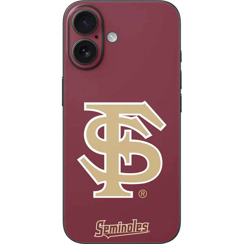 Florida State FSU Seminoles Initials iPhone 16 Skin