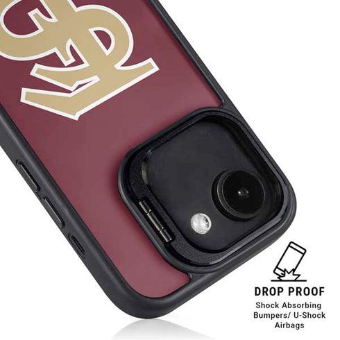 Florida State FSU Seminoles Initials iPhone 16e Kickstand Case