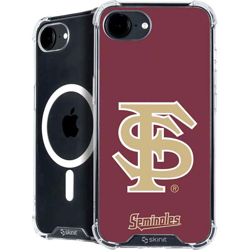 Florida State FSU Seminoles Initials iPhone 16e MagSafe Case