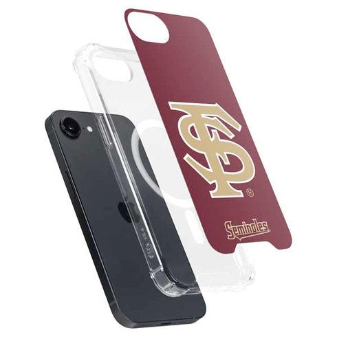 Florida State FSU Seminoles Initials iPhone 16e MagSafe Case