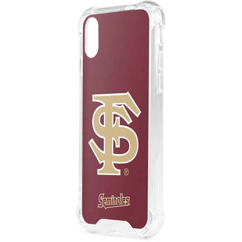 Florida State FSU Seminoles Initials iPhone XS Clear Case