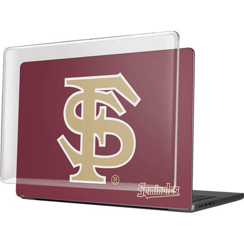 Florida State FSU Seminoles Initials MacBook Pro 14in (2021-24) Case plus Skin