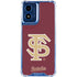 Florida State FSU Seminoles Initials Moto G 5G (2024) Clear Case