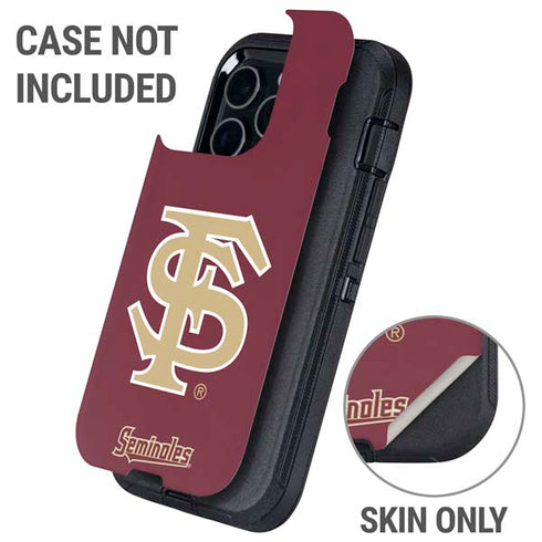 Florida State FSU Seminoles Initials Otterbox Defender iPhone Skin