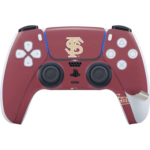 Florida State FSU Seminoles Initials PS5 Pro Disk Bundle Skin